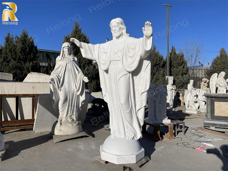 life size catholic religious marble jesus statue (2)