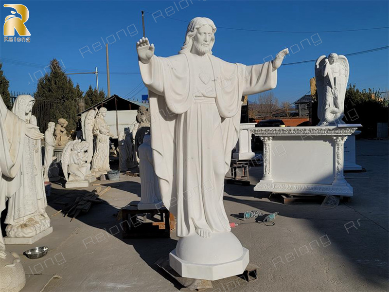 life size catholic religious marble jesus statue (3)