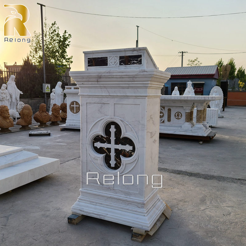 natural marble caving pulpit for sale