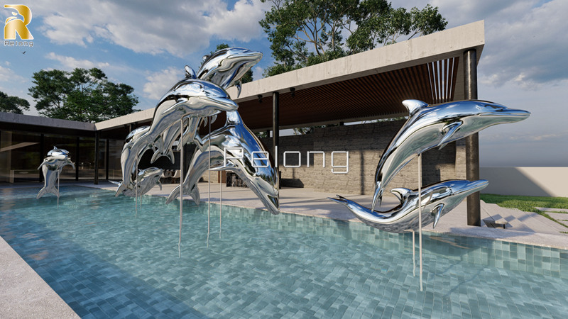 stainless steel animal sculpture (2)