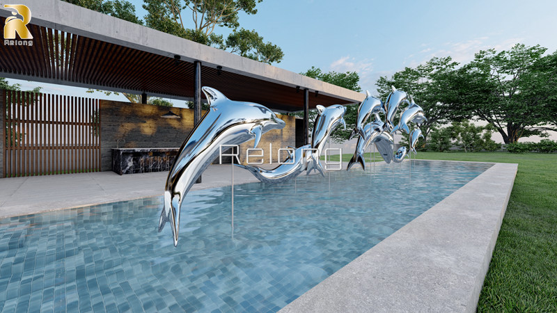 stainless steel animal sculpture (4)