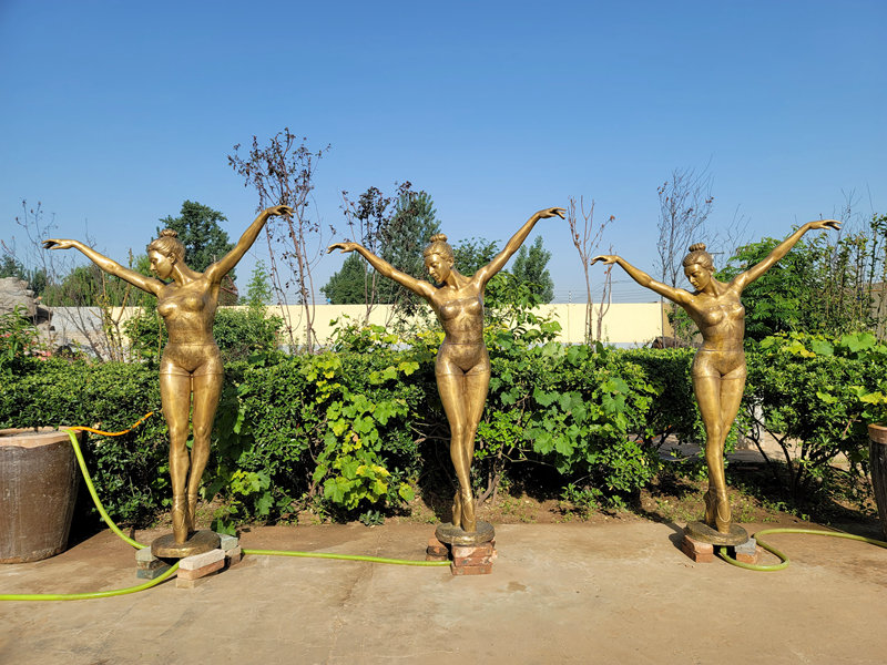 Bronze Ballerina Fountain Sculpture