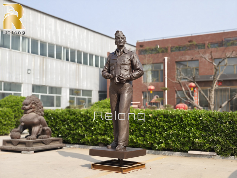 Custom bronze sculpture of General Chennault