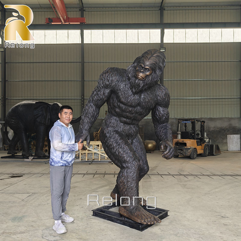 bronze bigfoot statue (1)