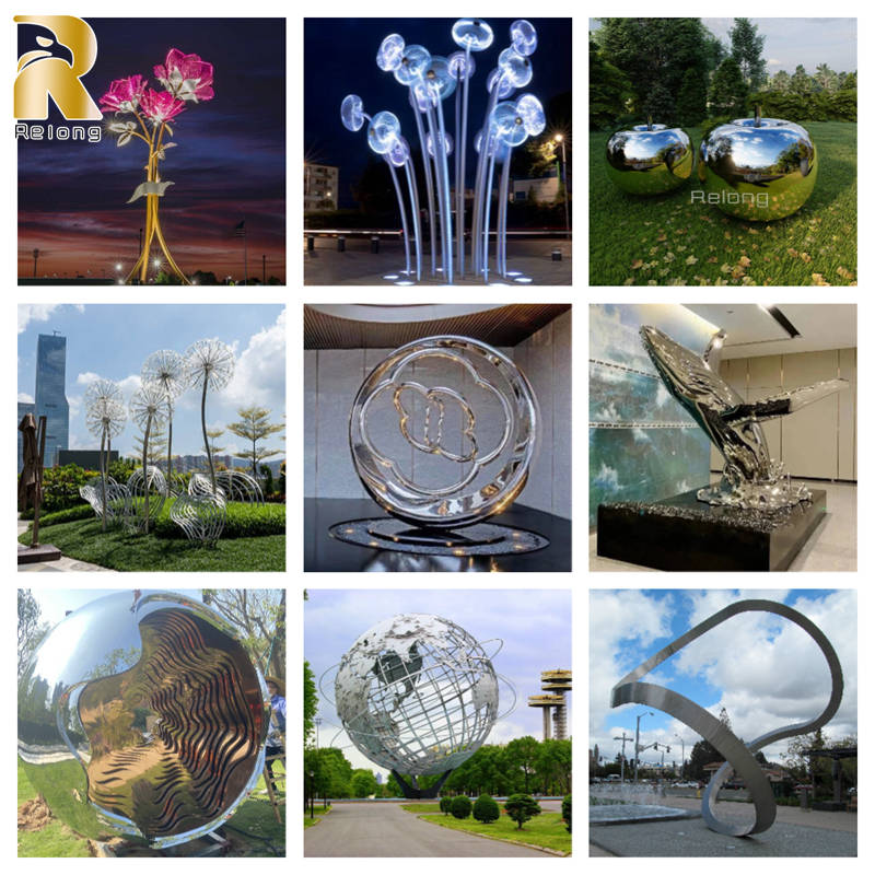 more large modern metal sculptures