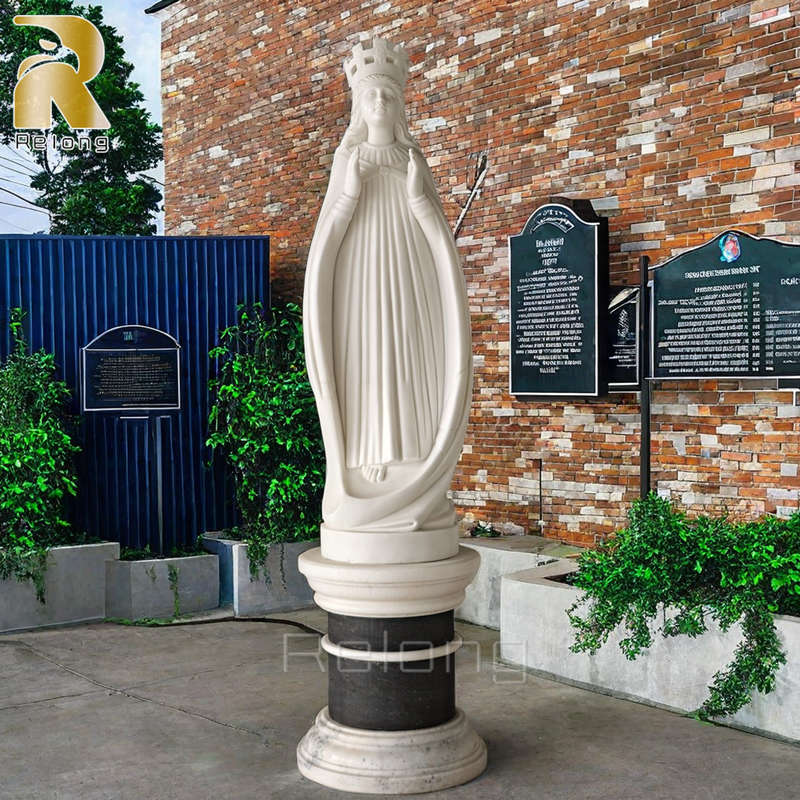 Marble Our Lady of Knock Outdoor Statue for Church Decor RMVS-011