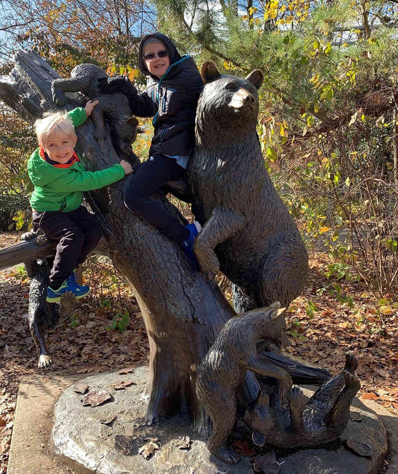 bronze bear sculpture for outdoor decoration (1)