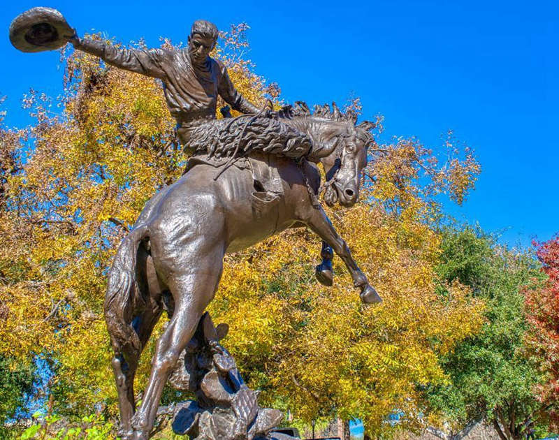 bronze cowboy horse statue for ssale (1)