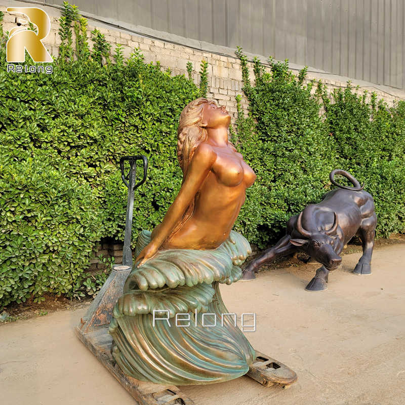 bronze mermaid sculpture (6)