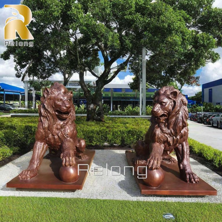 life size bronze lion statue for sale (3)