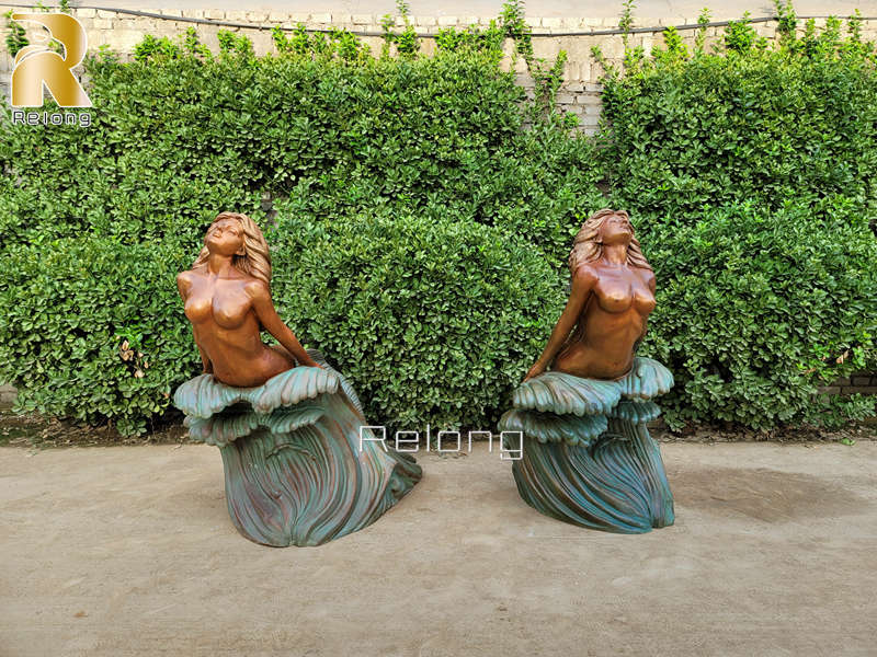 outdoor mermaid garden sculpture (2)