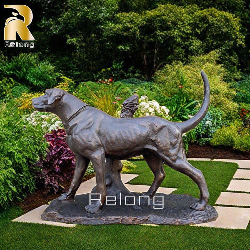 Custom Life Size Bronze Dog Statues RBOA-021