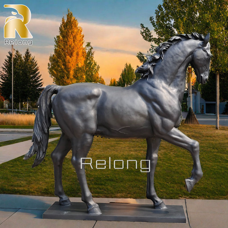 Large Bronze Standing Horse Statue RBHS-012