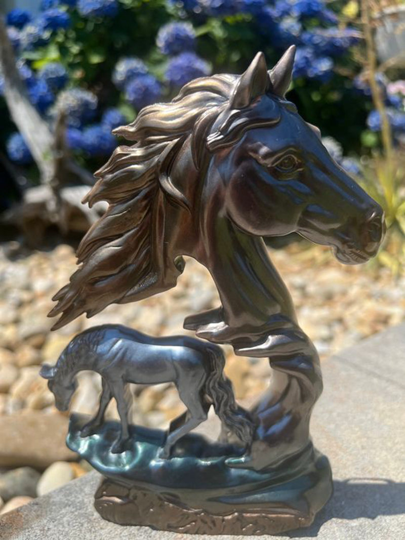 middle size bronze horse sculpture for home interior