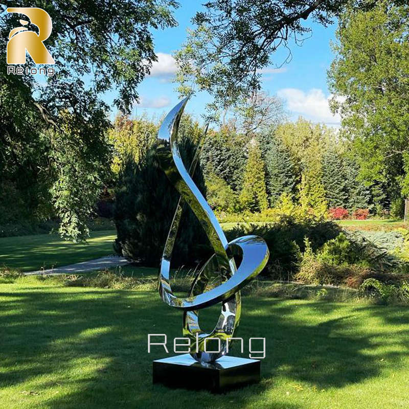 Outdoor Stainless Steel Abstract Growth Sculpture for Sale RMAS-014