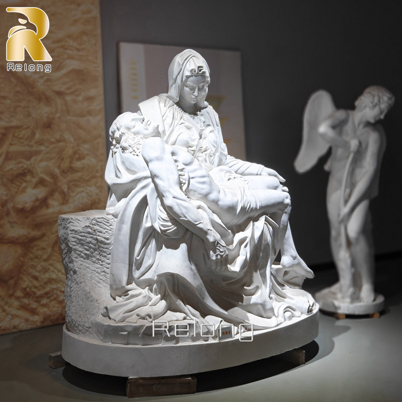 hand carved exquisite marble pieta