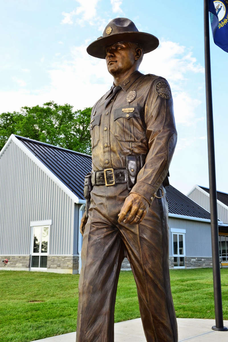 police memorial statue for outdoor decor