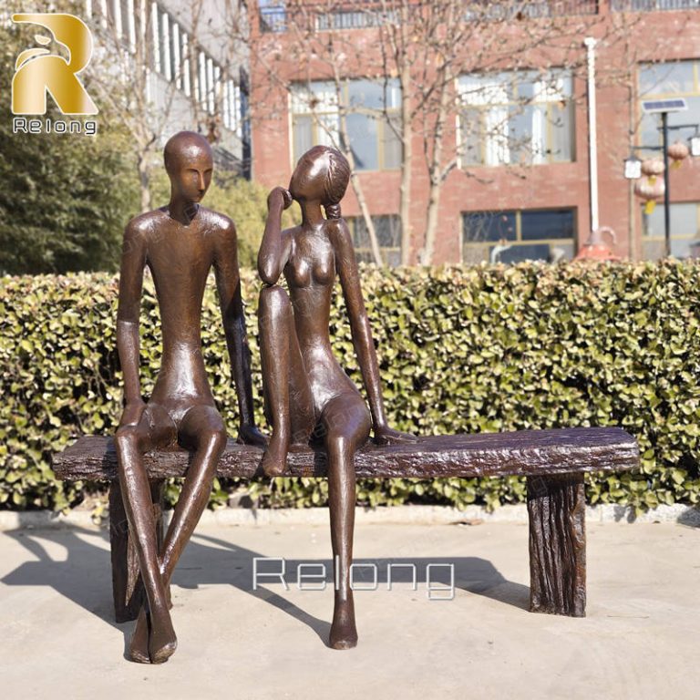 bronze sitting Ruth Bloch sculpture