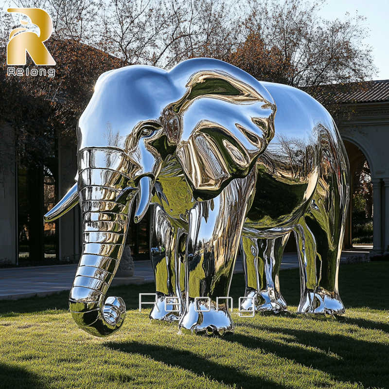 large modern elephant sculpture