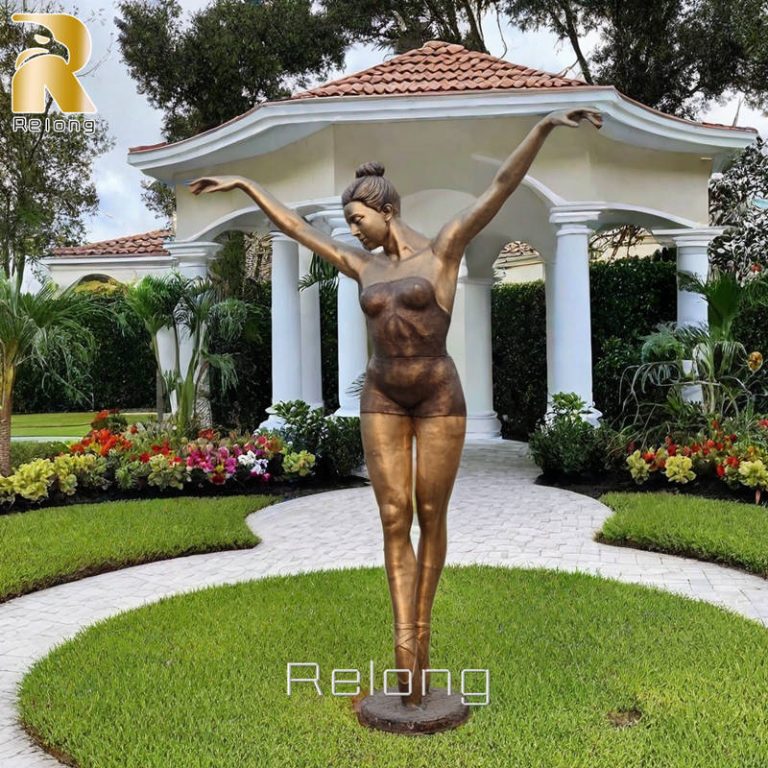 life size bronze ballet dancer sculpture for garden