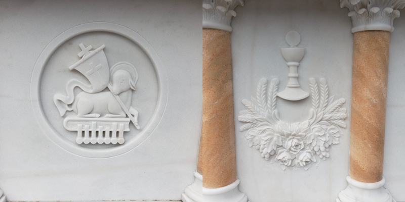 marble altar details