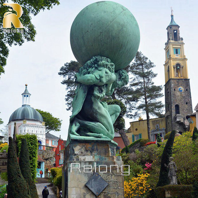 bronze casting atlas statue