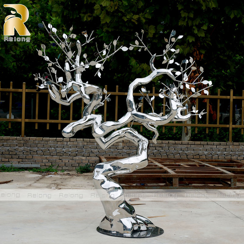 metal tree art sculpture