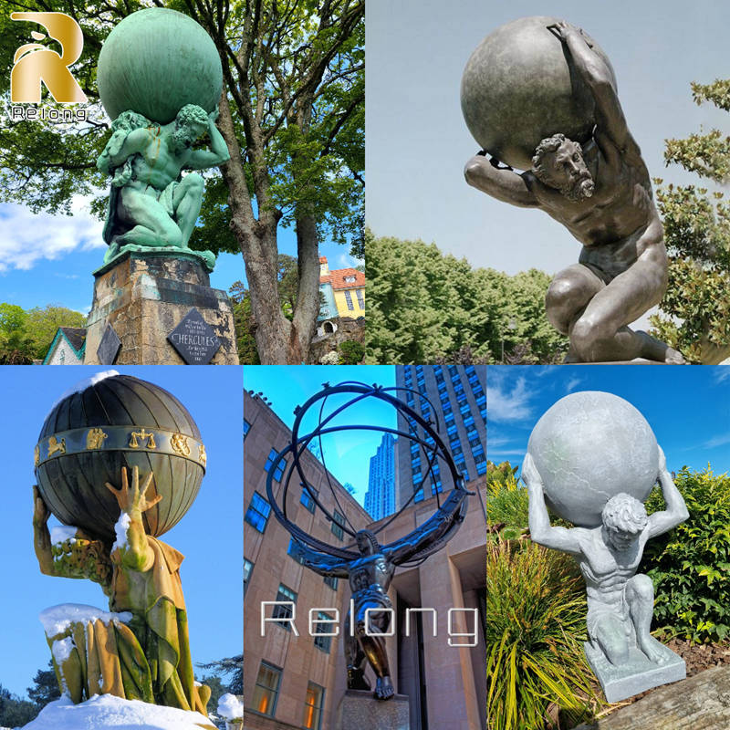 more bronze atlas statue designs