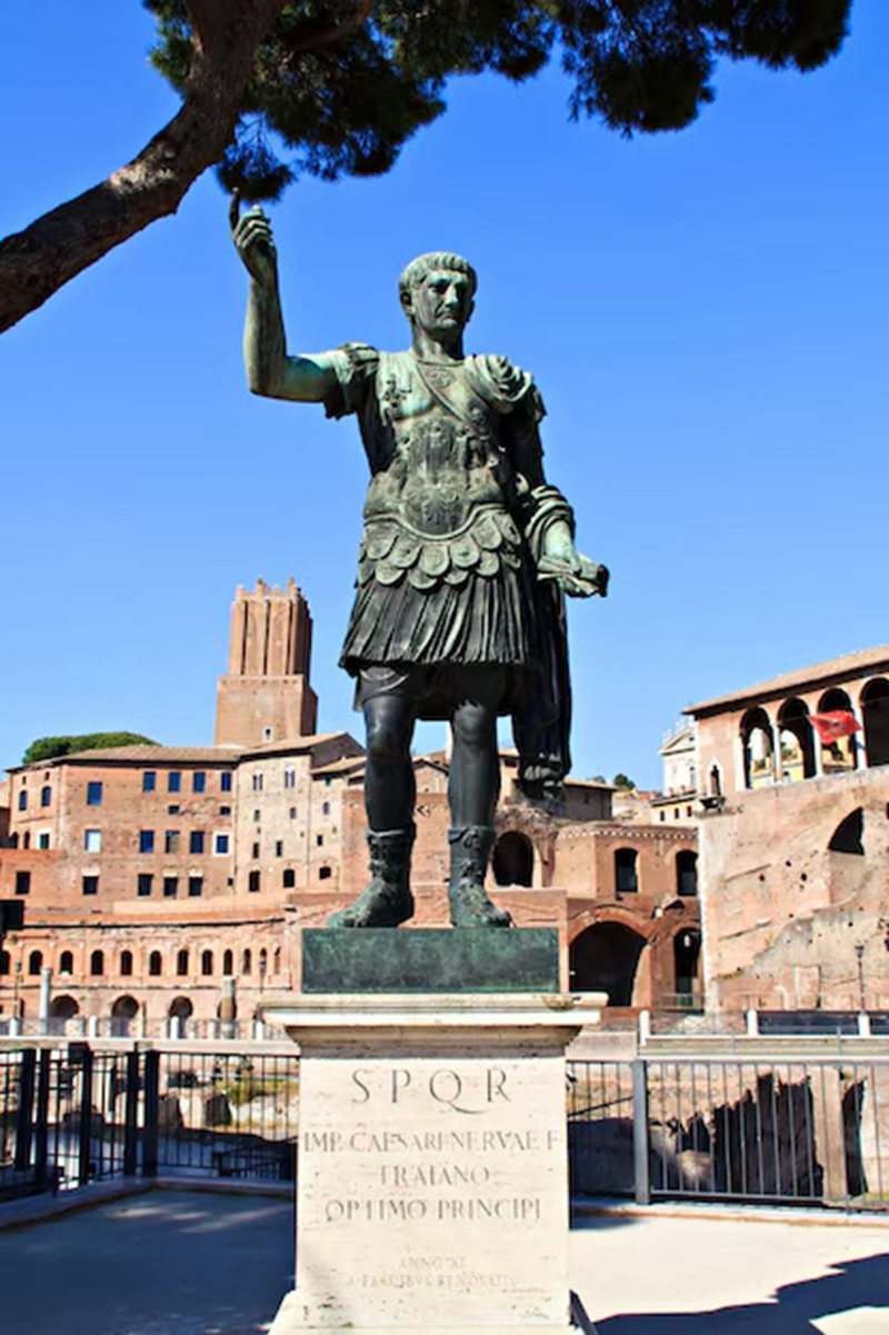 Bronze Rome Augustus statue