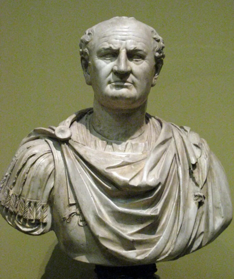 Vespasian bust sculpture