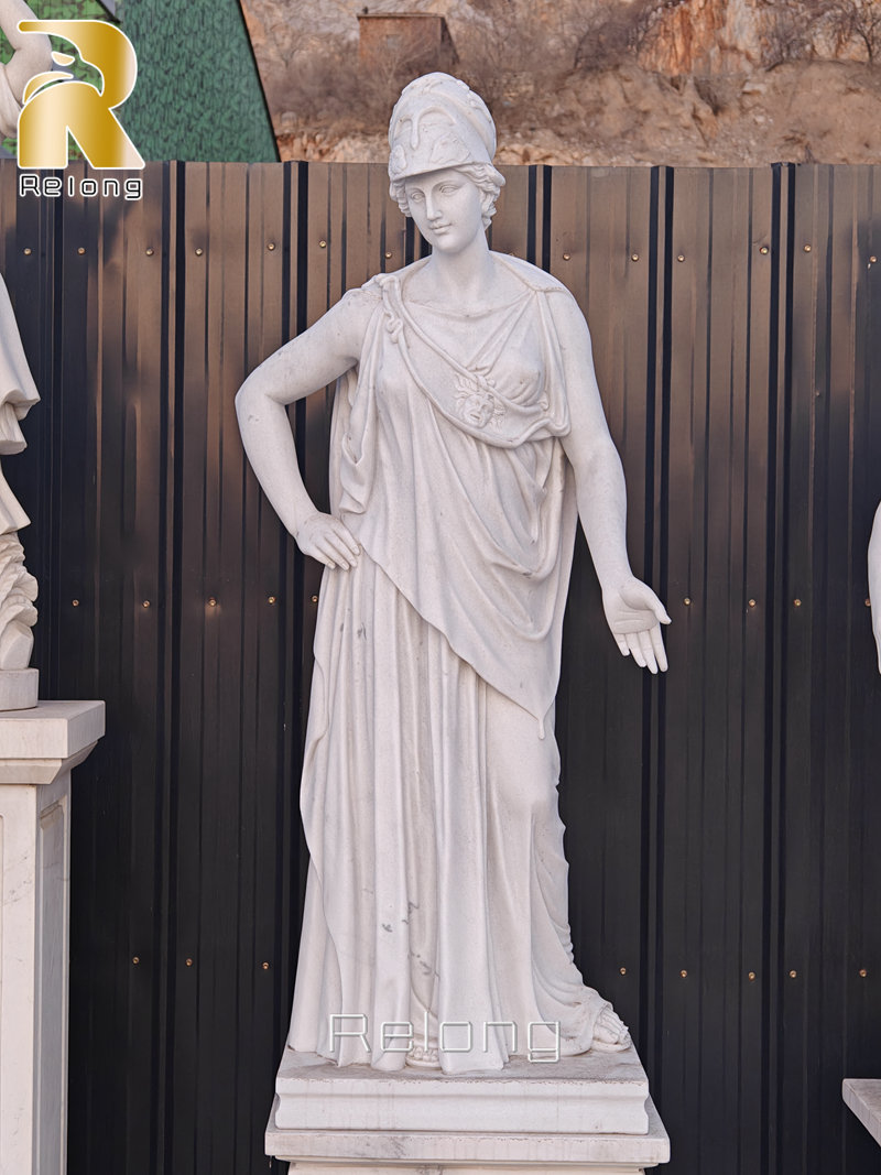 beautiful marble Athena statue