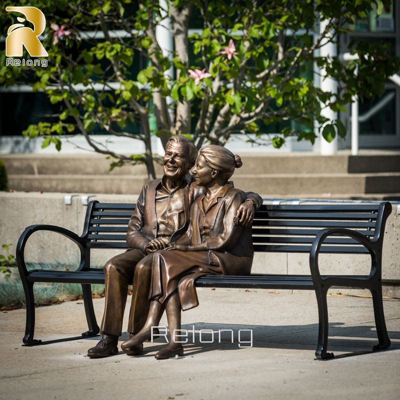 custom bronze couple sculpture