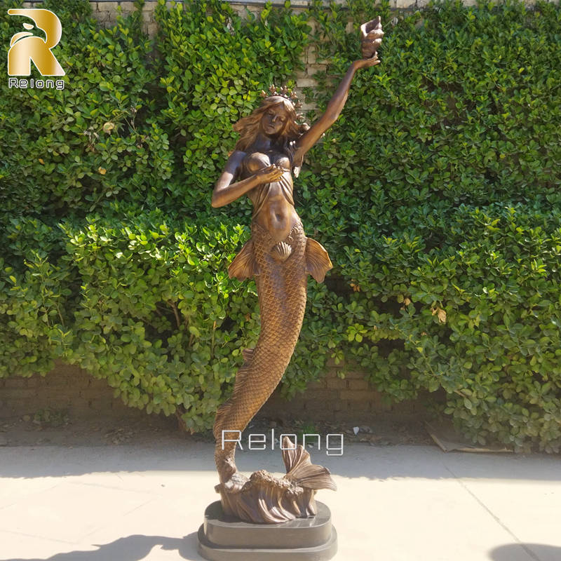 Life Size Bronze Mermaid Statue RBOA-025