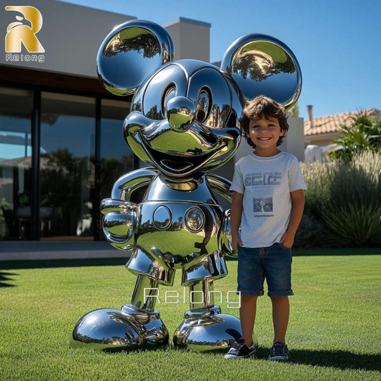 Stainless Steel Mickey Mouse Sculpture Feedback from Our Customer