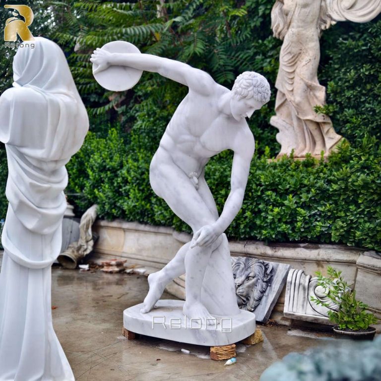 marble discobolus statue